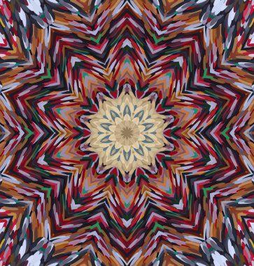 Soyut kaleydoskop arkaplanı. Çoklu renkli kaleydoskop dokusu.