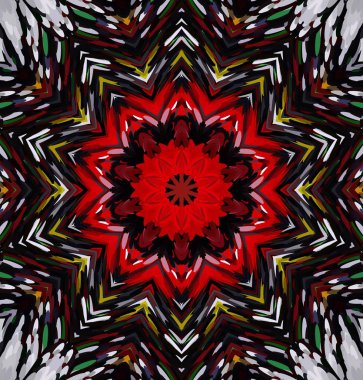 Soyut kaleydoskop arkaplanı. Çoklu renkli kaleydoskop dokusu.