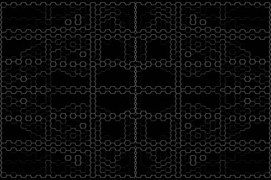 Soyut arkaplan. Monokrom dokusu. Beyaz arkaplanda siyah beyaz çizgiler.