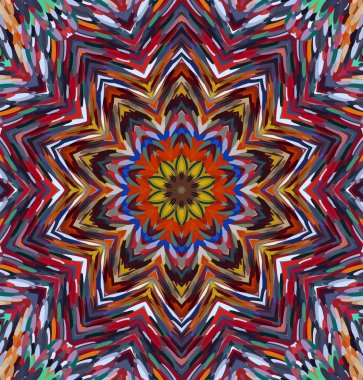 Soyut kaleydoskop arkaplanı. Çoklu renkli kaleydoskop dokusu.