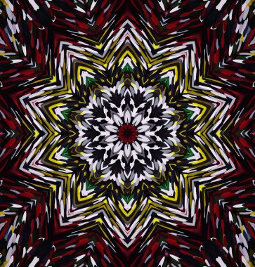 Soyut kaleydoskop arkaplanı. Çoklu renkli kaleydoskop dokusu.