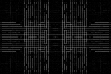 Soyut arkaplan. Monokrom dokusu. Beyaz arkaplanda siyah beyaz çizgiler.