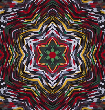 Soyut kaleydoskop arkaplanı. Çoklu renkli kaleydoskop dokusu.