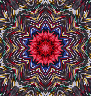 Soyut kaleydoskop arkaplanı. Çoklu renkli kaleydoskop dokusu.