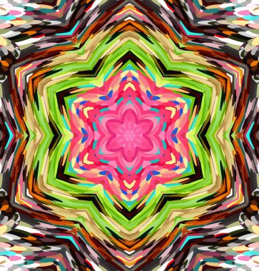 Soyut kaleydoskop arkaplanı. Çoklu renkli kaleydoskop dokusu.