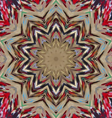 Soyut kaleydoskop arkaplanı. Çoklu renkli kaleydoskop dokusu.