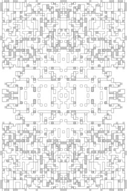 Soyut arkaplan. Monokrom dokusu. Beyaz arkaplanda siyah beyaz çizgiler.