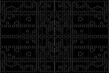 Soyut arkaplan. Monokrom dokusu. Beyaz arkaplanda siyah beyaz çizgiler.