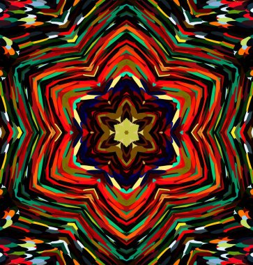 Soyut kaleydoskop arkaplanı. Çoklu renkli kaleydoskop dokusu.