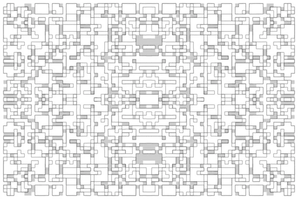 Soyut arkaplan. Monokrom dokusu. Beyaz arkaplanda siyah beyaz çizgiler.