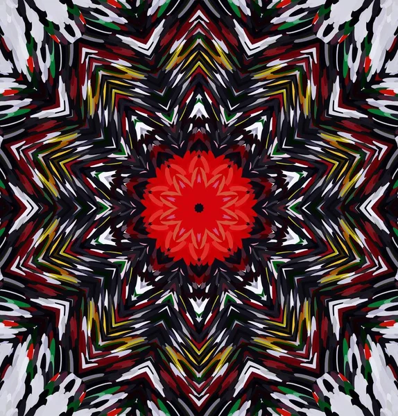 Abstraktní Kaleidoskop Pozadí Multicolor Kaleidoskop Textura — Stock fotografie