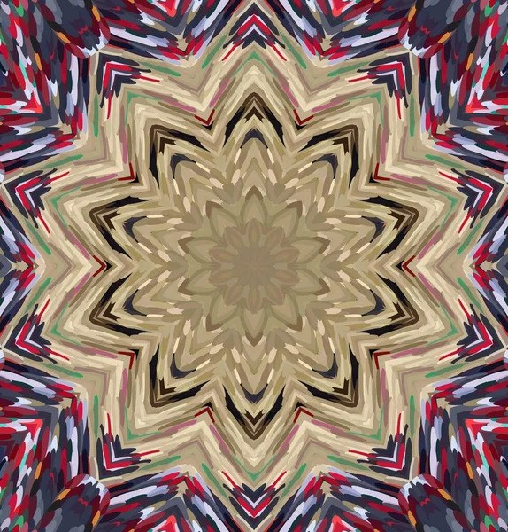 Abstraktes Kaleidoskop Mehrfarbiges Kaleidoskop — Stockfoto