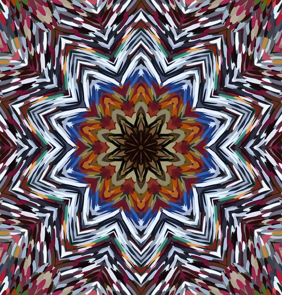 Abstraktní Kaleidoskop Pozadí Multicolor Kaleidoskop Textura — Stock fotografie