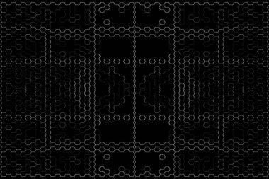 Soyut arkaplan. Monokrom dokusu. Beyaz arkaplanda siyah beyaz çizgiler.