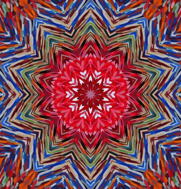 Soyut kaleydoskop arkaplanı. Çoklu renkli kaleydoskop dokusu.