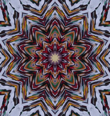 Soyut kaleydoskop arkaplanı. Çoklu renkli kaleydoskop dokusu.