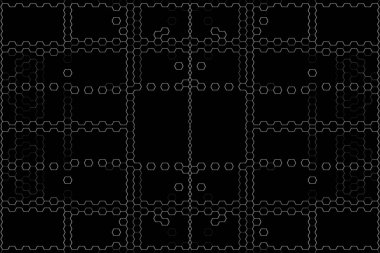 Soyut arkaplan. Monokrom dokusu. Beyaz arkaplanda siyah beyaz çizgiler.