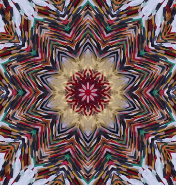 Soyut kaleydoskop arkaplanı. Çoklu renkli kaleydoskop dokusu.