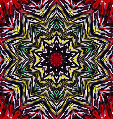 Soyut kaleydoskop arkaplanı. Çoklu renkli kaleydoskop dokusu.