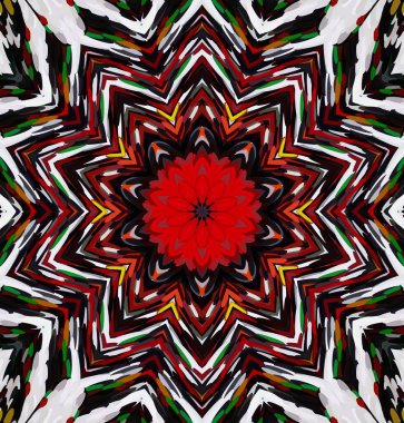 Soyut kaleydoskop arkaplanı. Çoklu renkli kaleydoskop dokusu.