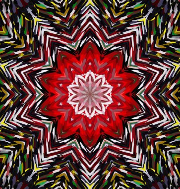 Soyut kaleydoskop arkaplanı. Çoklu renkli kaleydoskop dokusu.