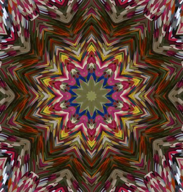 Soyut kaleydoskop arkaplanı. Çoklu renkli kaleydoskop dokusu.