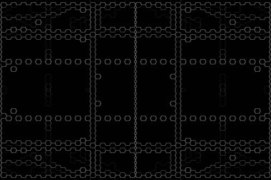 Soyut arkaplan. Monokrom dokusu. Beyaz arkaplanda siyah beyaz çizgiler.