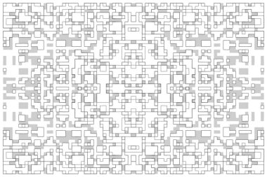 Soyut arkaplan. Monokrom dokusu. Beyaz arkaplanda siyah beyaz çizgiler.