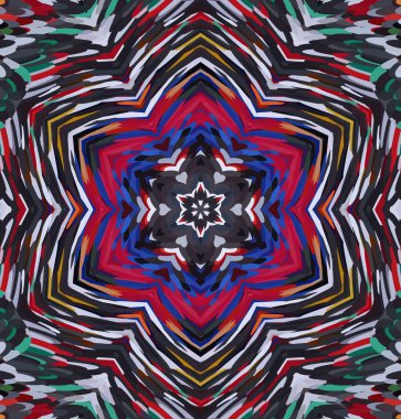 Soyut kaleydoskop arkaplanı. Çoklu renkli kaleydoskop dokusu.