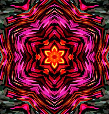 Soyut kaleydoskop arkaplanı. Çoklu renkli kaleydoskop dokusu.