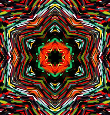 Soyut kaleydoskop arkaplanı. Çoklu renkli kaleydoskop dokusu.