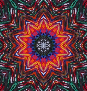 Soyut kaleydoskop arkaplanı. Çoklu renkli kaleydoskop dokusu.