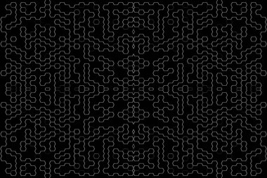 Soyut arkaplan. Monokrom dokusu. Beyaz arkaplanda siyah beyaz çizgiler.