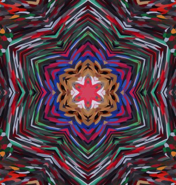 Soyut kaleydoskop arkaplanı. Çoklu renkli kaleydoskop dokusu.