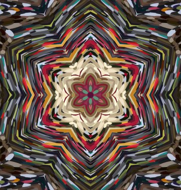 Soyut kaleydoskop arkaplanı. Çoklu renkli kaleydoskop dokusu.
