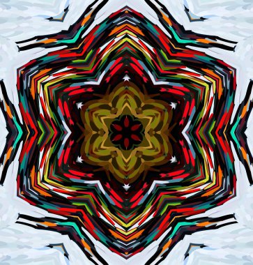 Soyut kaleydoskop arkaplanı. Çoklu renkli kaleydoskop dokusu.