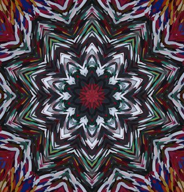 Soyut kaleydoskop arkaplanı. Çoklu renkli kaleydoskop dokusu.