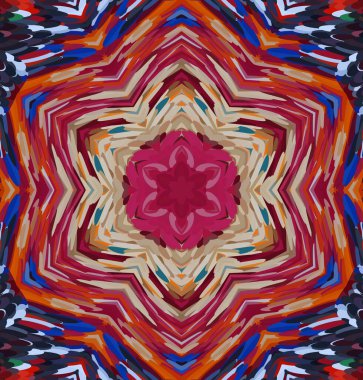 Soyut kaleydoskop arkaplanı. Çoklu renkli kaleydoskop dokusu.