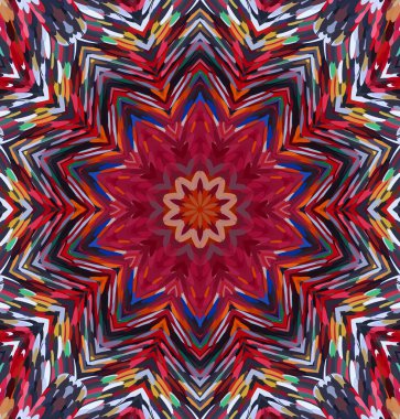 Soyut kaleydoskop arkaplanı. Çoklu renkli kaleydoskop dokusu.