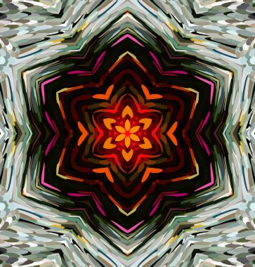 Soyut kaleydoskop arkaplanı. Çoklu renkli kaleydoskop dokusu.