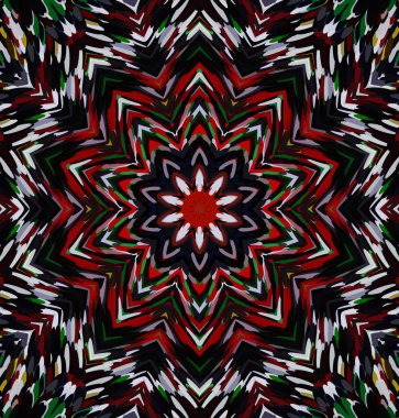 Soyut kaleydoskop arkaplanı. Çoklu renkli kaleydoskop dokusu.