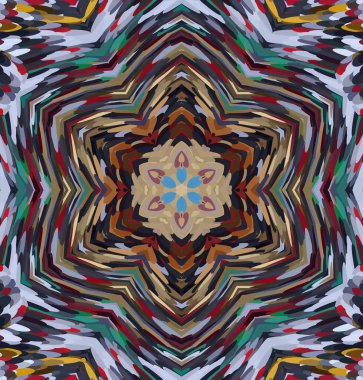 Soyut kaleydoskop arkaplanı. Çoklu renkli kaleydoskop dokusu.