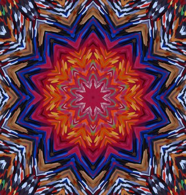 Soyut kaleydoskop arkaplanı. Çoklu renkli kaleydoskop dokusu.