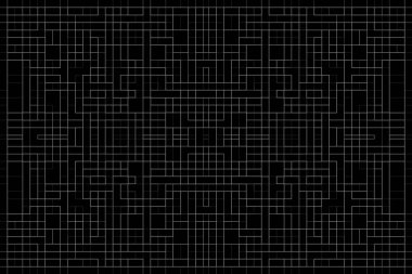 Soyut arkaplan. Monokrom dokusu. Beyaz arkaplanda siyah beyaz çizgiler.