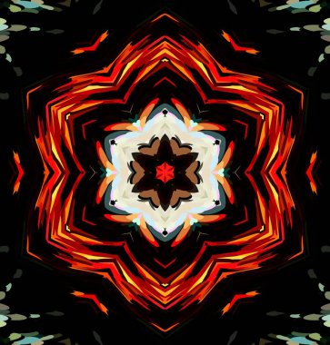 Soyut kaleydoskop arkaplanı. Çoklu renkli kaleydoskop dokusu.