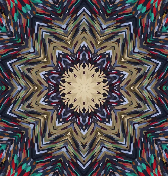 Abstraktní Kaleidoskop Pozadí Multicolor Kaleidoskop Textura — Stock fotografie