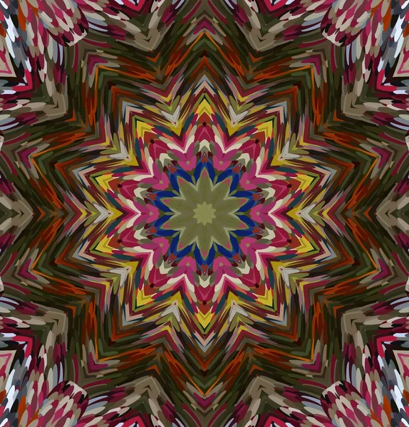 Fond Kaléidoscope Abstrait Texture Kaléidoscope Multicolore — Photo