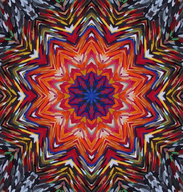 Soyut kaleydoskop arkaplanı. Çoklu renkli kaleydoskop dokusu.