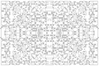 Soyut arkaplan. Monokrom dokusu. Beyaz arkaplanda siyah beyaz çizgiler.