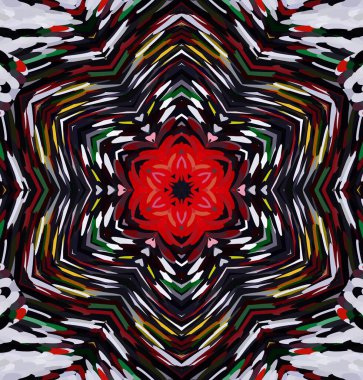 Soyut kaleydoskop arkaplanı. Çoklu renkli kaleydoskop dokusu.